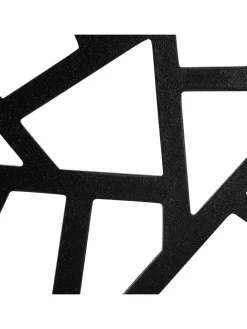 Paravent PIANLARGO in Schwarz - (W) 163 x (H) 170 x (L) 2 cm