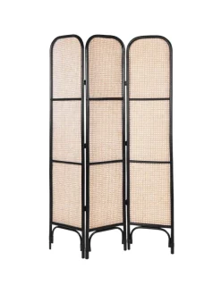 Paravent POTENZA in /Braun/Schwarz - (W) 105 x (H) 180 x (L) 3 cm