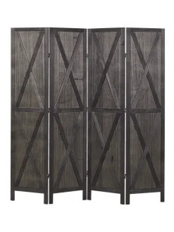 Paravent RIDANNA in Braun - (W) 163 x (H) 170 x (L) 2 cm