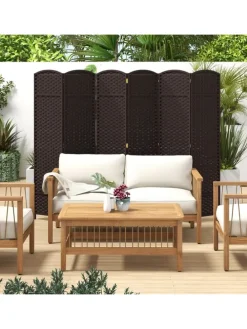 Paravent 240x170cm in Braun