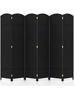 Paravent 240x170cm in Schwarz