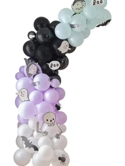 Party-Bogen in Lila/ Schwarz/ Hellblau