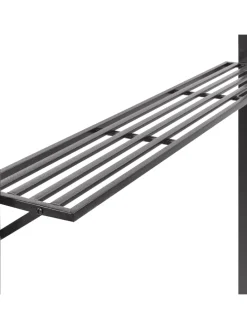 Pavillon NARO in Grau/Schwarz - (W) 240 x (H) 245 x (L) 148 cm