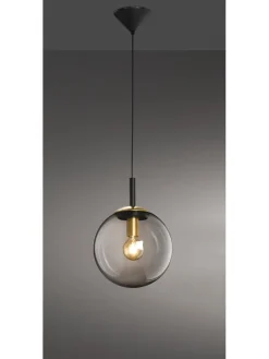 Pendelleuchte "Dini" in Schwarz - Ø 25 cm x (H)140 cm