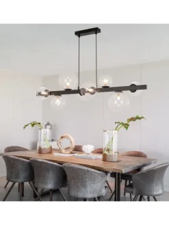 Pendelleuchte 8-flammige G9 in transparent Glas Max.25W