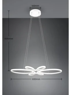Pendelleuchte FLY in weiß matt