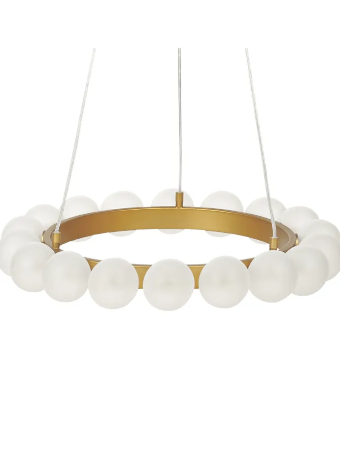 Pendelleuchten GEORGES in Gold - (W) 59 x (H) 146 x (L) 59 cm