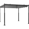 Pergola mit Schiebedach 3,1x3,1m in Grau