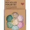 Perlen-Bastelset in Türkis/ Rosa - 90 g