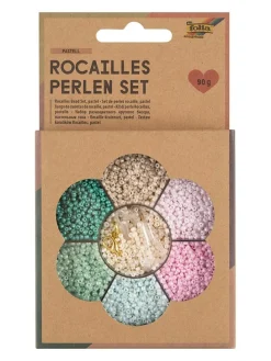 Perlen-Bastelset in Türkis/ Rosa - 90 g