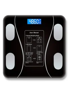 Personenwaage in Schwarz