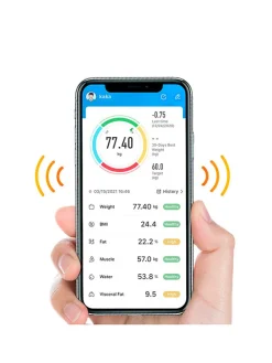 Personenwaage in Schwarz