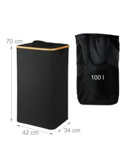 Pfandflaschen Sammelbehälter in Schwarz – 100 l