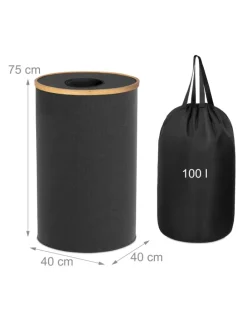 Pfandflaschen Sammelbehälter in Schwarz - 100 l