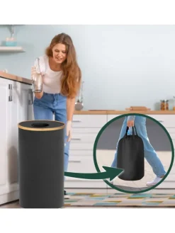 Pfandflaschen Sammelbehälter in Schwarz - 100 l