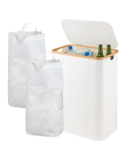 Pfandflaschen-Sammelbehälter in Weiß - 170 Liter