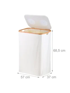 Pfandflaschen-Sammelbehälter in Weiß - 140 Liter