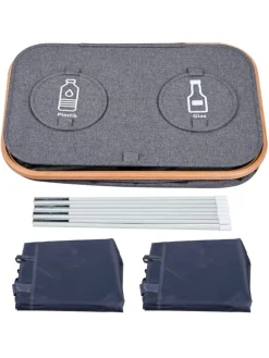 Pfandflaschen-Sammelbehälter in Grau - 170 Liter