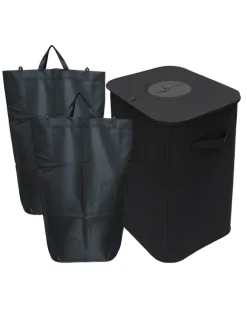 Pfandflaschen-Sammelbehälter in Schwarz - 100 l