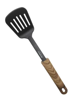 Pfannenwender in Schwarz/ Hellbraun - (L)33 cm