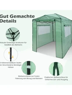 Pflanzenhaus 180x250x230cm in Grün