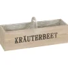 Pflanzkasten ''Kräuterbeet'' in Beige - (B)42 x (H)12 x (T)13 cm