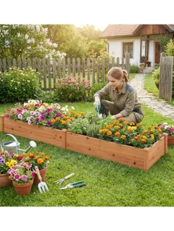 Pflanzkasten 240x60x25cm in Orange