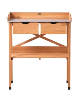 Pflanztisch RAVANUSA in Braun - (W) 77 x (H) 89 x (L) 37 cm