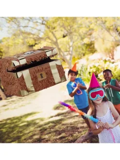 Pinata Schatzkiste in Braun