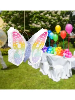 Pinata "Schmetterling" in Bunt - (B)58 x (H)48 x (T)10 cm