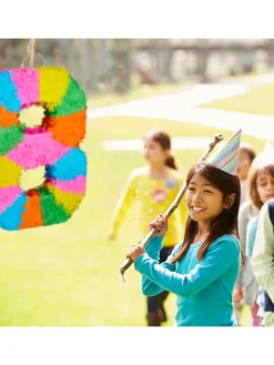 Pinata Zahl 6 in Bunt