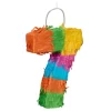 Pinata "Zahl 7" in Bunt