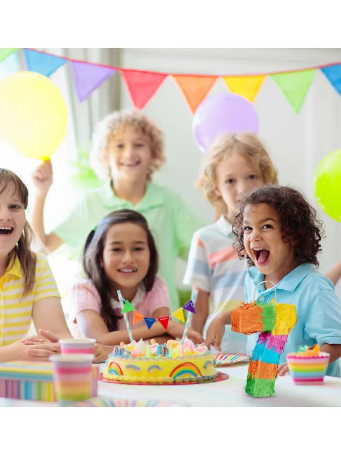 Pinata "Zahl 7" in Bunt