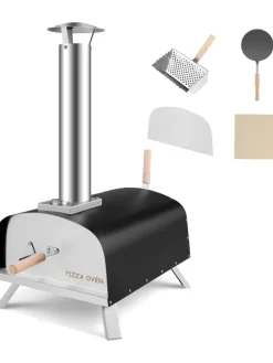 Pizzaofen Outdoor in Schwarz