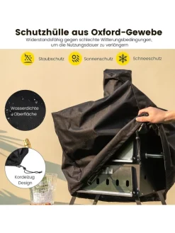 Pizzaofen Outdoor in Schwarz