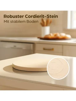 Pizzastein für Backofen & Gasgrill inkl. Pizzasschieber - 2er Set