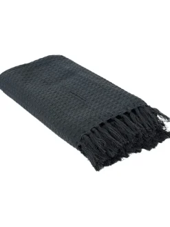 Plaid in Anthrazit - (L)160 x (B)130 cm