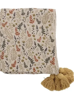 Plaid in Beige/ Gelb - (L)160 x (B)130 cm