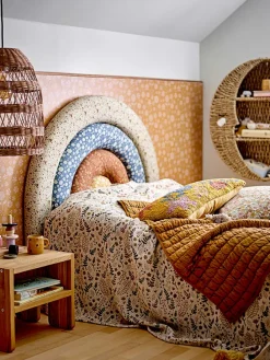 Plaid in Beige/ Gelb - (L)160 x (B)130 cm