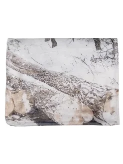 Plaid in Grau/ Braun - (L)170 x (B)130 cm