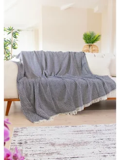 Plaid in Schwarz/ Weiß