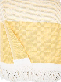 Plaid in Senf - (L)250 x (B)200 cm