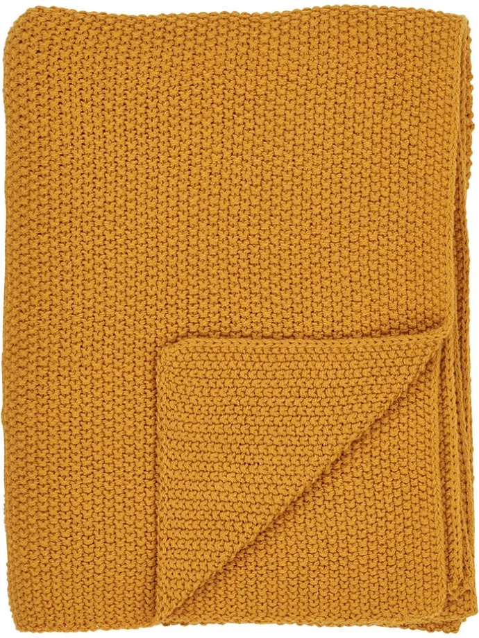 Plaid in Senf- (L)170 x (B)130 cm