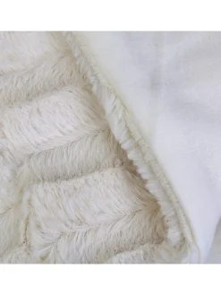 Plaid in Weiß - (L)150 x (B)120