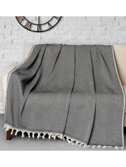 Plaid "Trendy" in Schwarz/ Creme