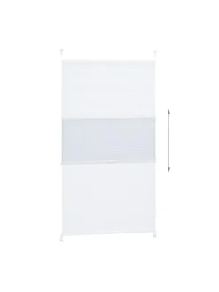 Plissee in Weiß - (L)130 x (B)60 cm