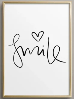 Poster / Kunstdruck "Smile" I Ohne Rahmen