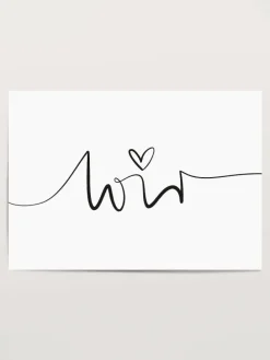 Poster / Kunstdruck "Wir" I Ohne Rahmen