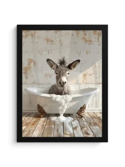 Poster mit Leiste Esel (BxH)