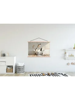 Poster mit Leiste Pinguine (BxH)